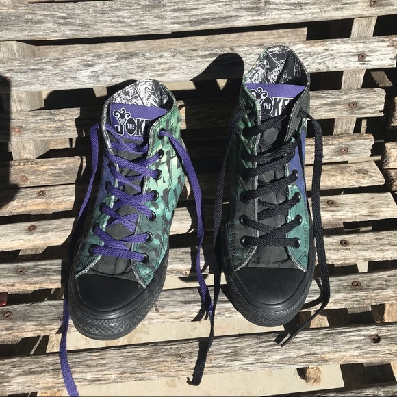 Converse DC Joker Lace-Up Canvas Hi-Top Shoes - Picture 1 of 13